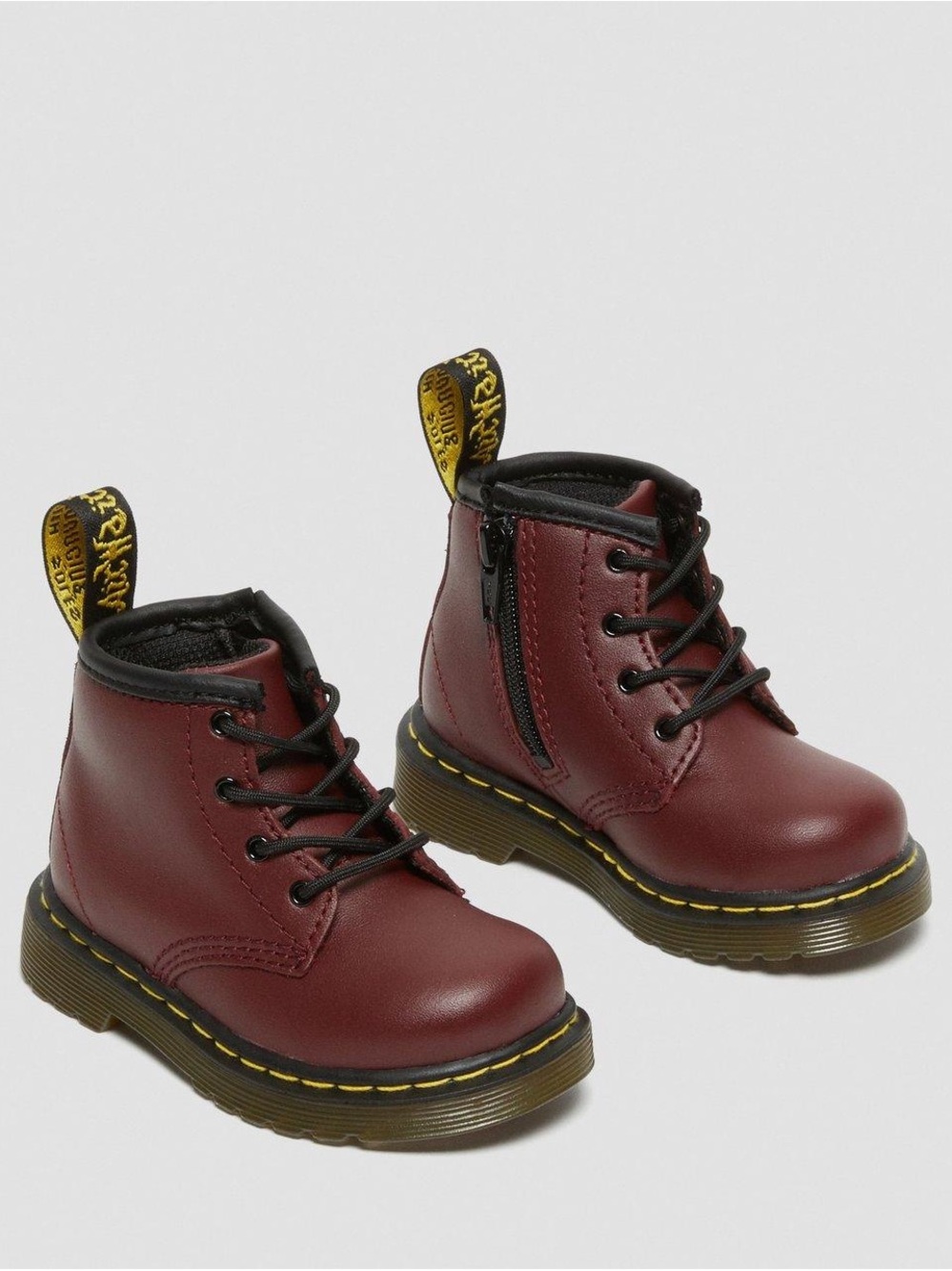 Dr. Martens Toddler 1460 Softy Cherry Red Leather Lace-Up Boots 6